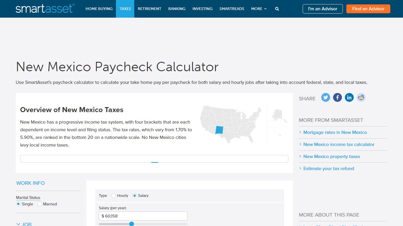 New Mexico Paycheck Calculator - SmartAsset